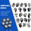 7 Head Shaver Replacement Razor Heads for Many Brands Bald Men's Electric Foil Shaver Replacement,Universal Shaver Replacement Blades for Electric Razor for Men Bald and Face (Black 7 Head/3PCS) view 2