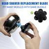7 Head Shaver Replacement Razor Heads for Many Brands Bald Men's Electric Foil Shaver Replacement,Universal Shaver Replacement Blades for Electric Razor for Men Bald and Face (Black 7 Head/3PCS) view 4