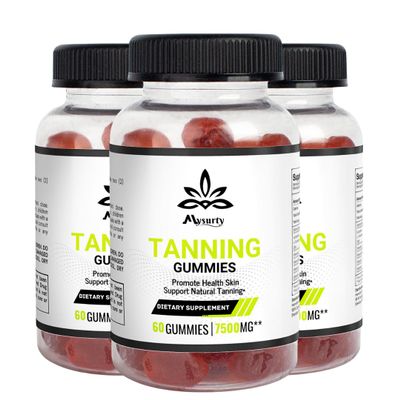 Tanning Gummies, Tanning Gummies for Skin, 180 Gummies, (Pack of 3)