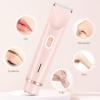 (2SETS) 2 in 1 Dual-Head Women's Trimmer  Painless Bikini & Body Hair Remover, Waterproof Electric Shaver for Sensitive Skin, Cordless & Rechargeable view 2