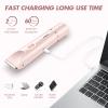 (2SETS) 2 in 1 Dual-Head Women's Trimmer  Painless Bikini & Body Hair Remover, Waterproof Electric Shaver for Sensitive Skin, Cordless & Rechargeable view 3