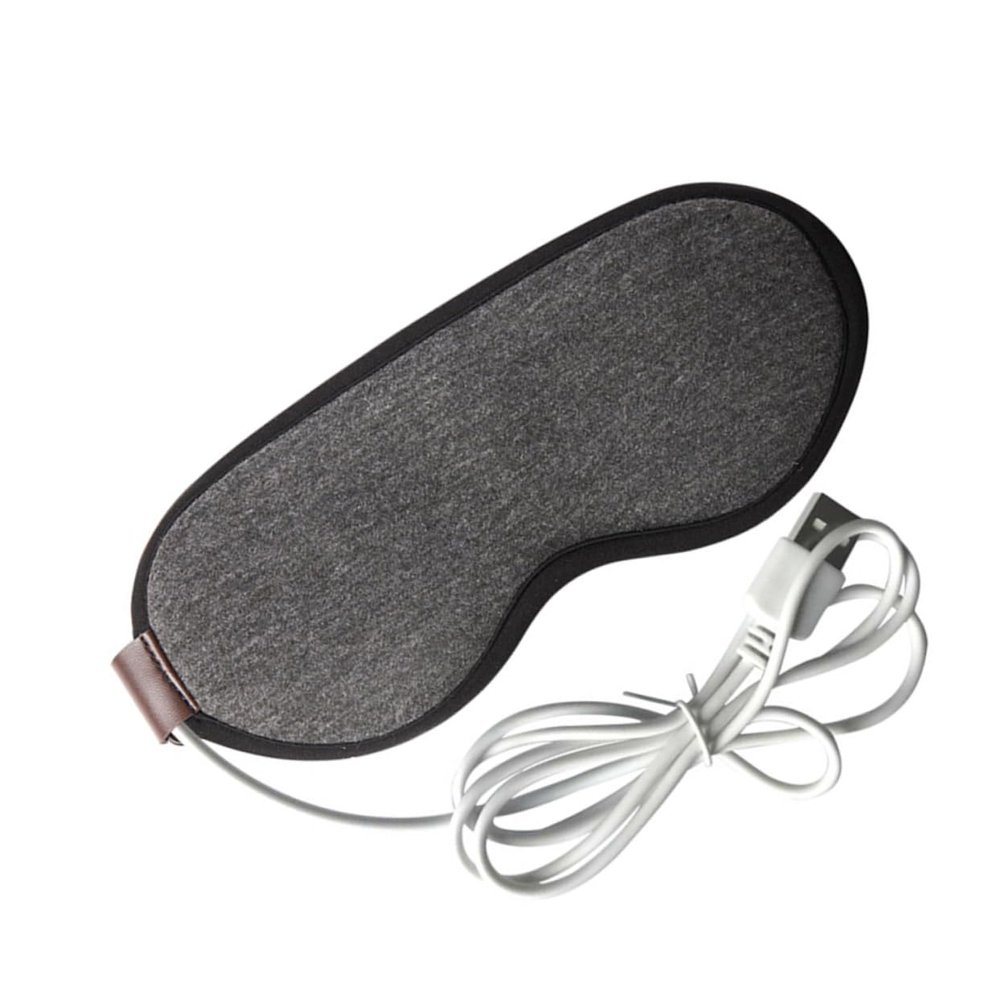 ARTSEWPLY USB Heated Steam Eye Mask for Blindfold with Hot Compress for Insomnia Travel Office Use Grey Color