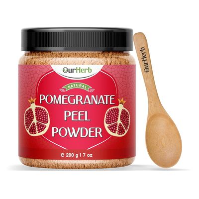 Clarity. Pomegranate Peel Powder/anar powder/for Skin & Hair Care/Supports Acne & Hair Fall Management (200 gram/ 7 oz)