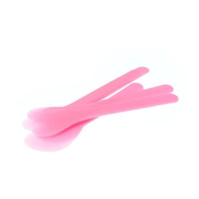 HAKIDZEL 100pcs Disposable Makeup Spatulas Frosted Cosmetic Applicators for Creams Masks Sampling Comfortable Grip Beauty Tools for Skincare Makeup Application