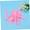 HAKIDZEL 100pcs Disposable Makeup Spatulas Frosted Cosmetic Applicators for Creams Masks Sampling Comfortable Grip Beauty Tools for Skincare Makeup Application view 4