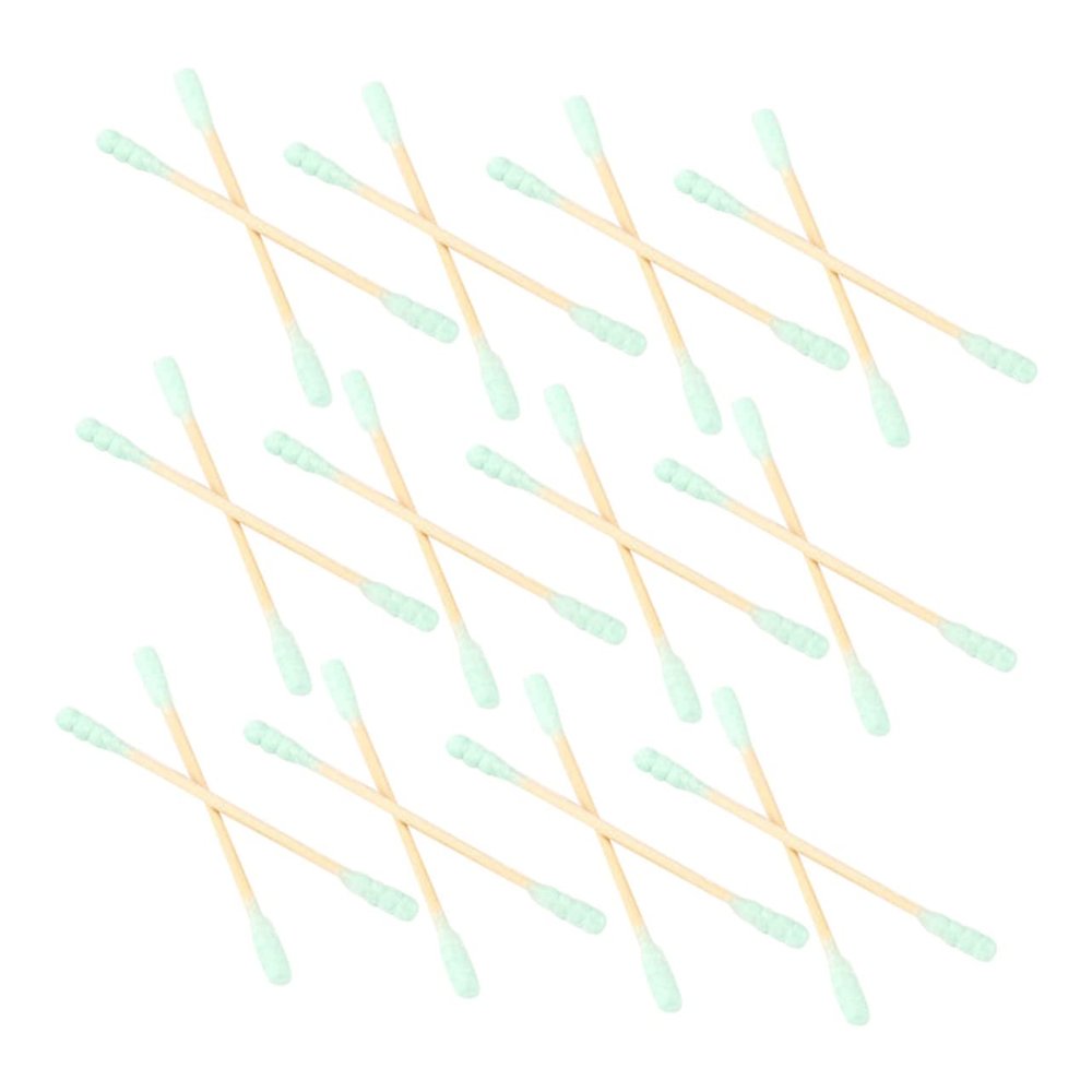 ARTSEWPLY 1000pcs Disposable Double-head Spiral Cotton Swabs for Ear Cleaning and Makeup Random Colors Versatile Applicator Sticks Sanitary and Lightweight for Crafting and Home Use
