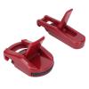 2pcs Mini Eyelash Curler, Wide Angle & Partial Curler Set Portable Light Force, Professional Lash Lift Curler for Makeup Touch Up with Replacement Silicone Pads (Red) view 2