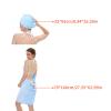 1Set Microfiber Bath Caps And Wearable Camisole Towel Set For Quick Drying And Comfort view 4