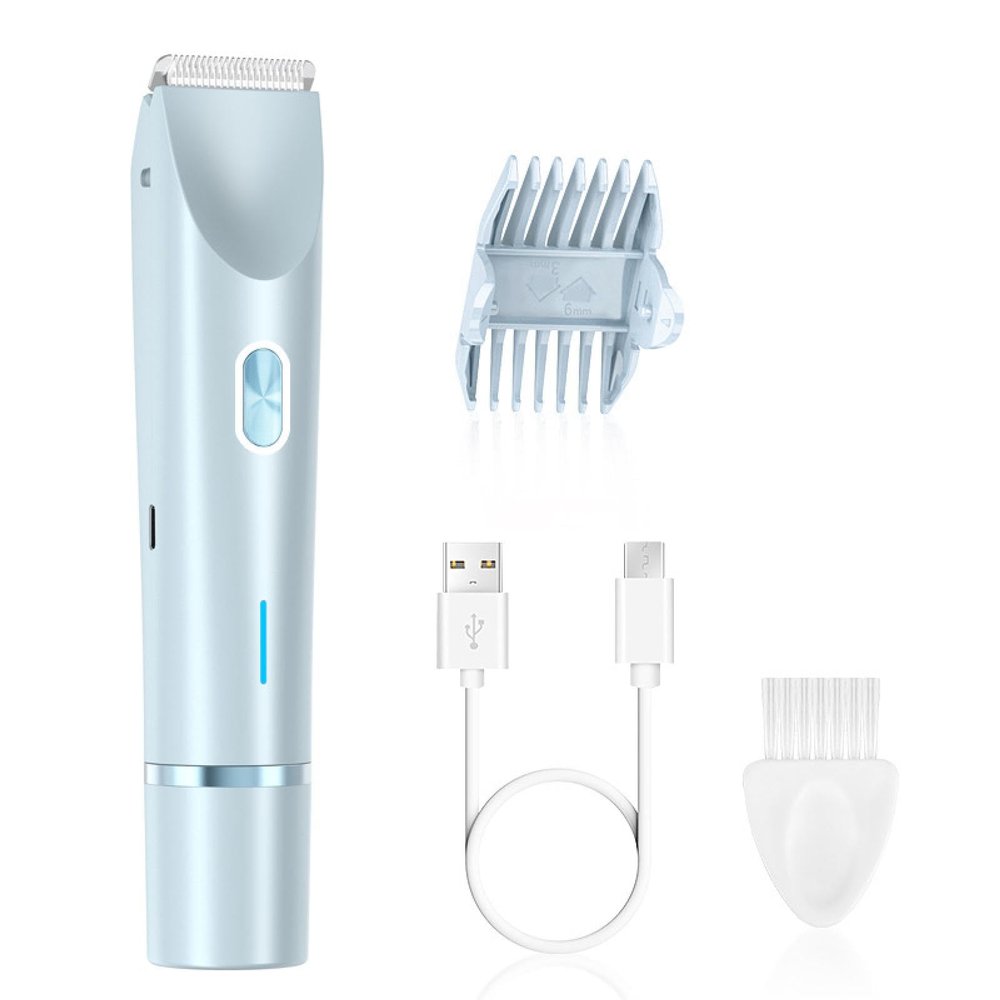 (2SETS) 2 in 1 Dual-Head Women's Trimmer  Painless Bikini & Body Hair Remover, Waterproof Electric Shaver for Sensitive Skin, Cordless & Rechargeable