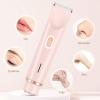 (2SETS) 2 in 1 Dual-Head Women's Trimmer  Painless Bikini & Body Hair Remover, Waterproof Electric Shaver for Sensitive Skin, Cordless & Rechargeable view 4