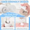 16Pack Travel Bottles for Toiletries, TSA Approved Travel Size Toiletries Containers Set, Silicone Leak Proof Refillable Bottles Elastic Sleeves Creams Jars Accessories Kit W/Clear Bag (Cream) view 4
