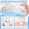 16Pack Travel Bottles for Toiletries, TSA Approved Travel Size Toiletries Containers Set, Silicone Leak Proof Refillable Bottles Elastic Sleeves Creams Jars Accessories Kit W/Clear Bag (Gray) view 4