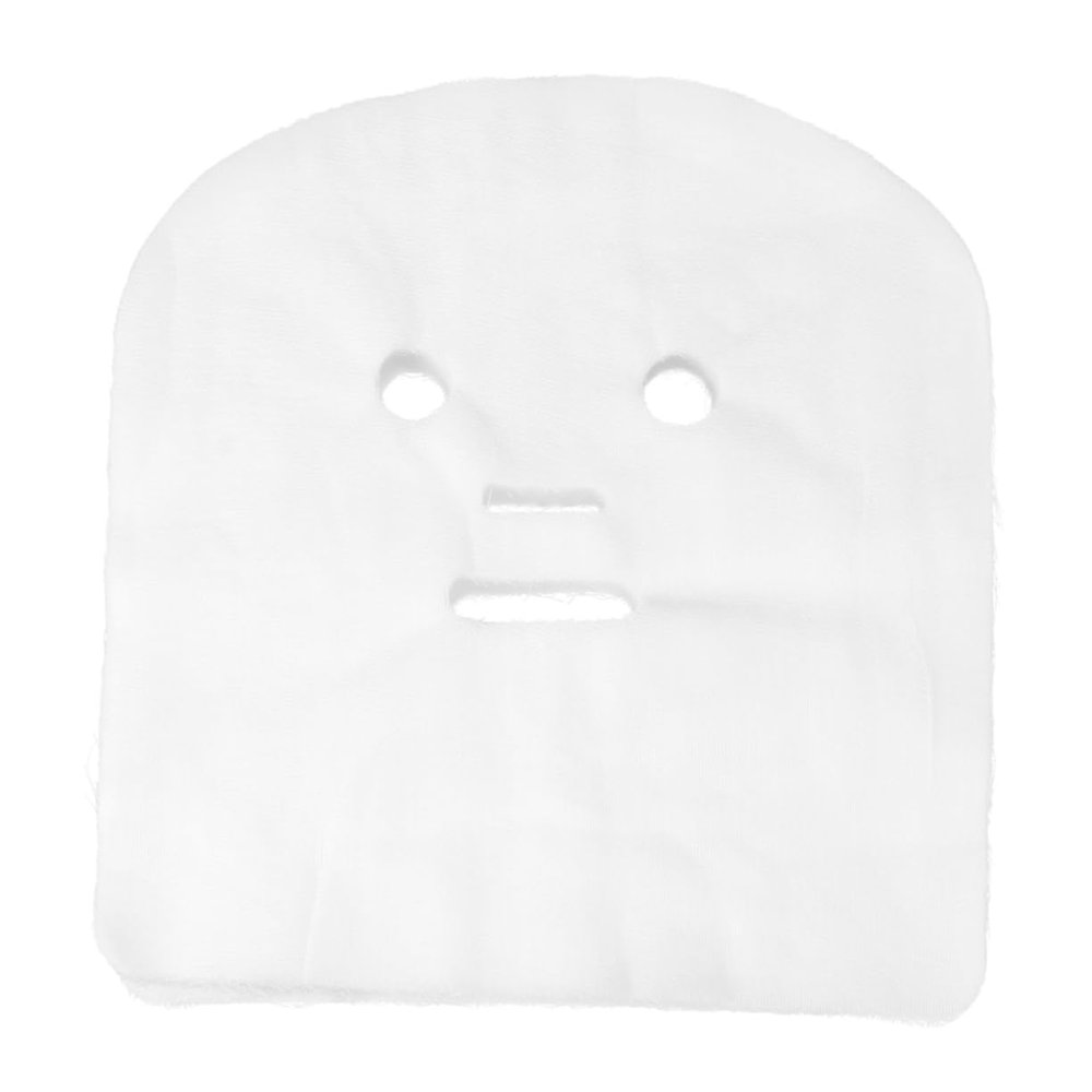 ARTSEWPLY 100pcs Gauze Facial Mask Sheets for Spa Skin Fiber Paper for Deep Absorption Pre-cut Openings Lightweight and Easy to Use for Treatments and Travel