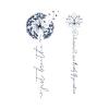 2 pieces herbal tattoo sticker juice waterproof lasting female, semi-permanent wash does not fall off non-reflective view 1
