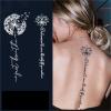 2 pieces herbal tattoo sticker juice waterproof lasting female, semi-permanent wash does not fall off non-reflective view 2