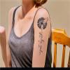 2 pieces herbal tattoo sticker juice waterproof lasting female, semi-permanent wash does not fall off non-reflective view 3