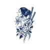 2 pieces herbal tattoo sticker juice waterproof long-lasting men and women, semi-permanent non-reflective Geisha flower arm sticker view 1