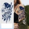 2 pieces herbal tattoo sticker juice waterproof long-lasting men and women, semi-permanent non-reflective Geisha flower arm sticker view 2