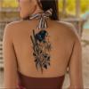 2 pieces herbal tattoo sticker juice waterproof long-lasting men and women, semi-permanent non-reflective Geisha flower arm sticker view 3