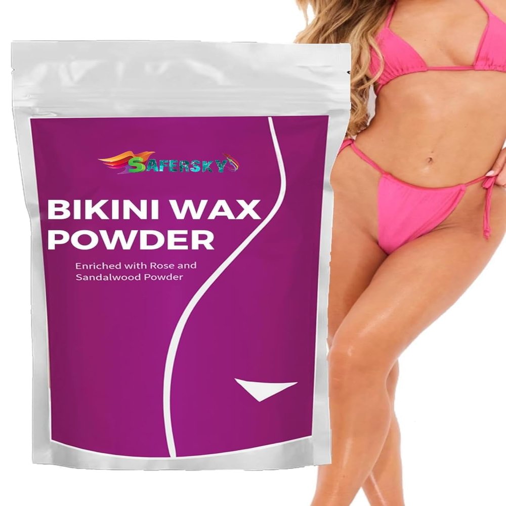Hair Removal Powder Wax | Bikini Hair Removal Herbal Wax Powder For Women| 5 Min'S Painless Herbal Wax Powder All Skin Types Hands, Legs, Underarms, Bikini Area & Intimate Area | 100 G
