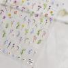 Flower Nail Stickers Summer Floral Leaf Plant 5D Embossed Nail Decals Spring Floral Nail Art Supplies Self-Adhesive Nail Art Design Flowers Stickers for Nails Art Decoration for Women view 4