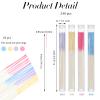 Oruola 240pcs Ear Piercing Cleaner Floss, 3.8In Earring Hole Cleaner Floss, Disposable Piercing Hole Cleaner for Women Men,4 Colors Piercing Cleaner Floss with Storage Tube,Blue Purple Rose Red Yellow view 3