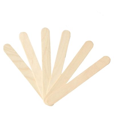 Didiseaon 100pcs Wooden Waxing Spatulas Disposable Tongue Depressors for Hair Removal for Salon and Home Use Safe and Odorless Rounded Ends for Comfort