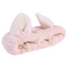 Didiseaon Cat Ear Headband for Girls Stylish Mask Cat Headwear Spa Headband Pink view 1