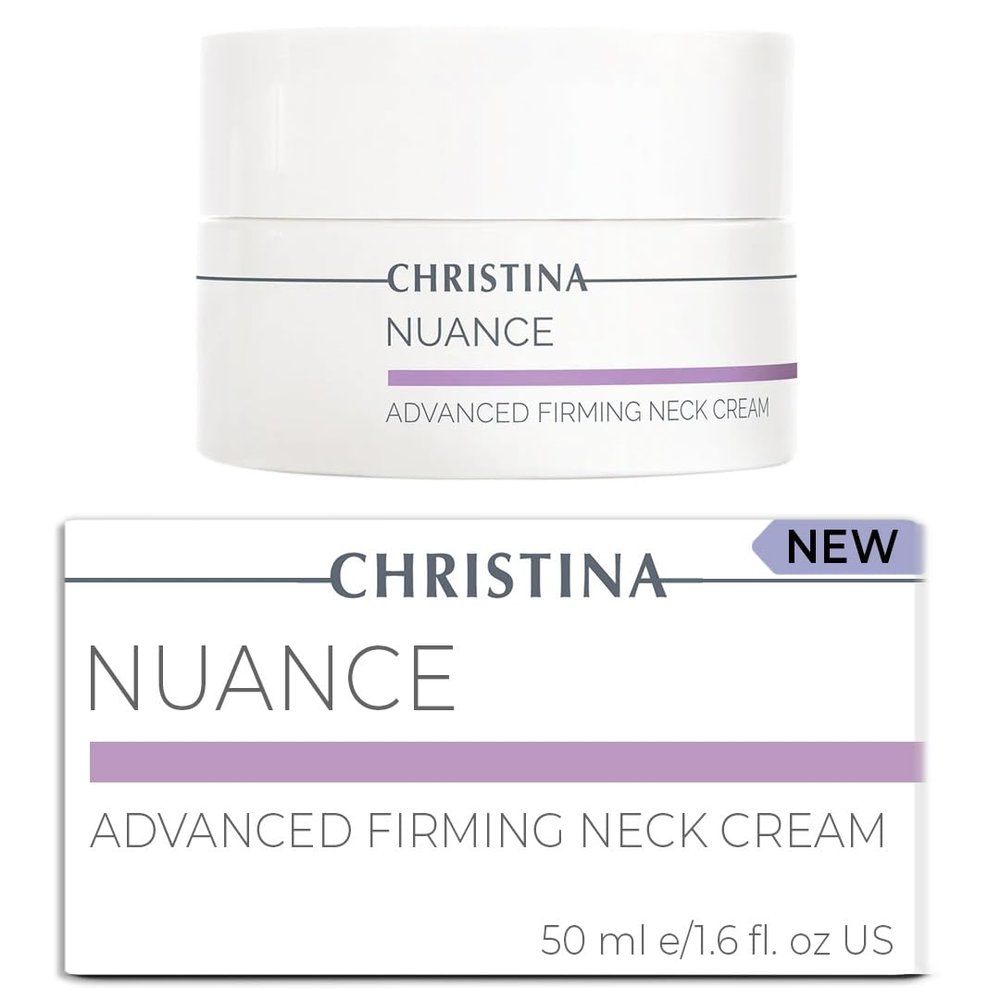 Christina Nuance Neck Firming Cream Advanced Tightening & Lifting for Neck & Dcollet Smooths Wrinkles, Firms Sagging Skin & Enhances Elasticity Deep Moisturizing & Plumping Formula 1.7 fl oz