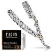 Facn Straight Razors for Men - Professional Barber Straight Edge Razor Kit with 100 Blades, Classic Stainless Steel Barbero Shaver for a Smooth & Precise Shave, Premium Barber Razor for Men's Shaving view 1