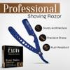 Facn Straight Razors for Men - Professional Barber Straight Edge Razor Kit with 100 Blades, Classic Stainless Steel Barbero Shaver for a Smooth & Precise Shave, Premium Barber Razor for Men's Shaving view 2