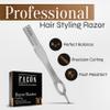 Facn Beard Razor for Men - Professional Beard Shaping Tool Grooming Kit with 11 Replacement Blades, Mustache Shaper, Edger & Lineup, Premium Precision Straight Edge Razor 100% Stainless Steel Blade view 2