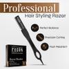 Facn Beard Razor for Men - Professional Beard Shaping Tool Grooming Kit with 11 Replacement Blades, Mustache Shaper, Edger & Lineup, Premium Precision Straight Edge Razor 100% Stainless Steel Blade view 2