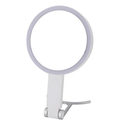 1X/20X Magnifying Mirror 64pcs LED Chips 3 Color Temperature Magnification Makeup Mirror with Light White C Shape Handle