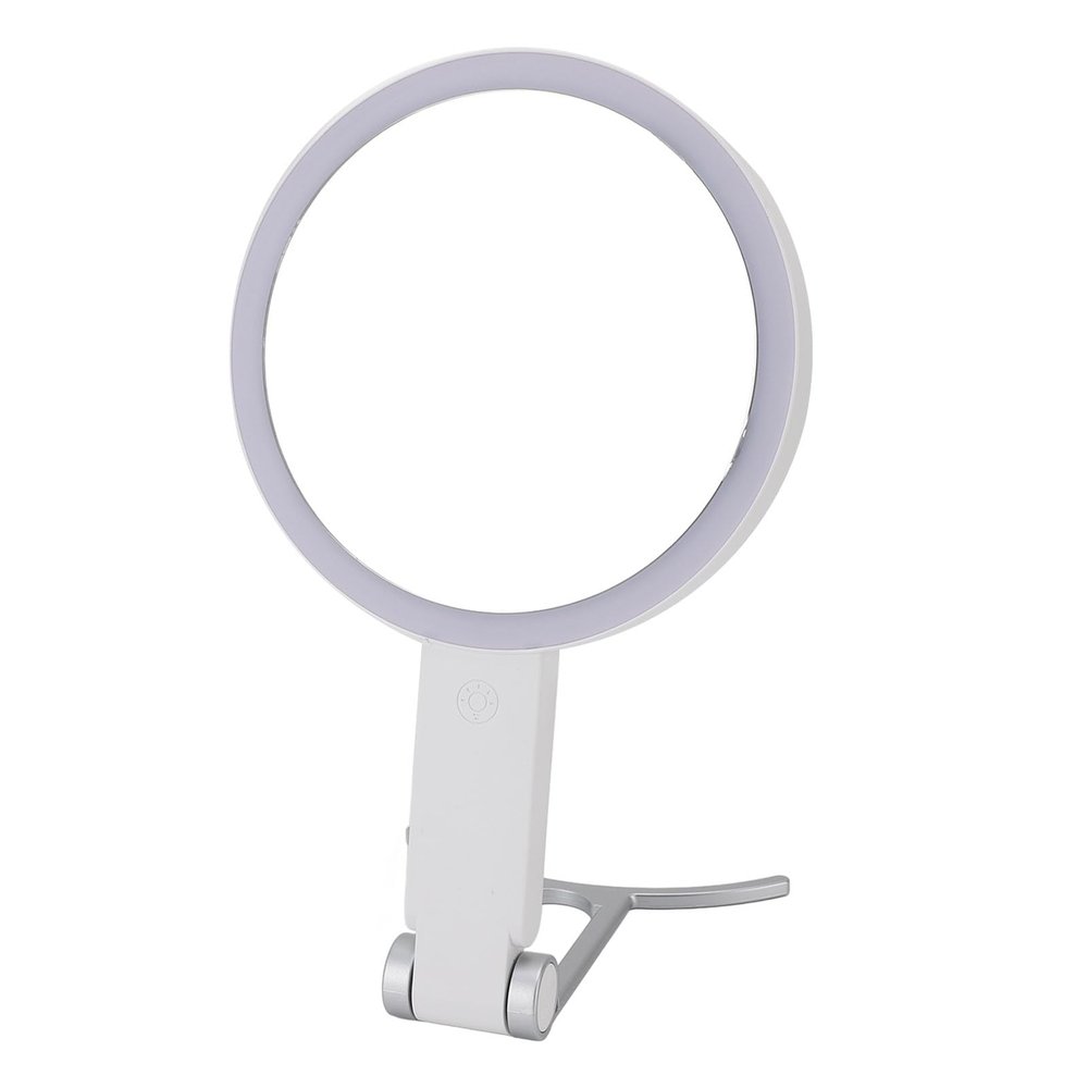 1X/20X Magnifying Mirror 64pcs LED Chips 3 Color Temperature Magnification Makeup Mirror with Light White C Shape Handle