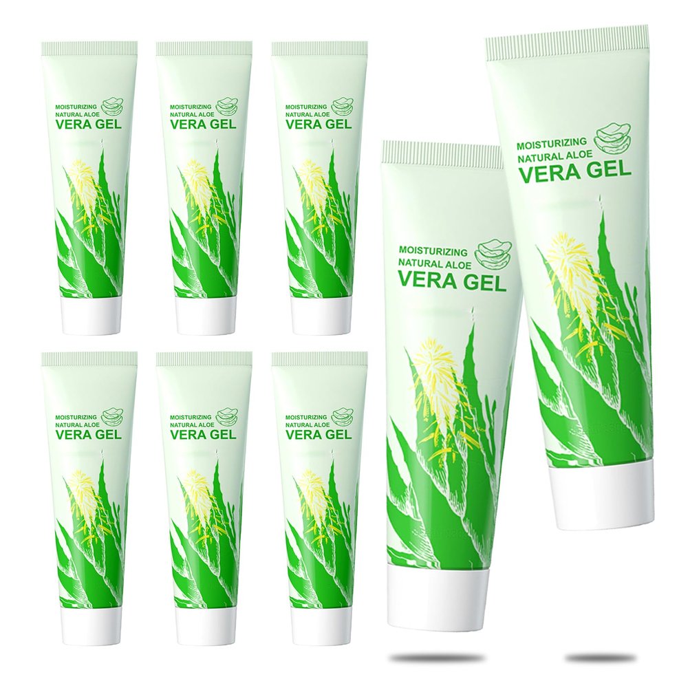 JunKuJK 8PCS Purity Aloe Vera Gel - Hydrating Aloe Vera Gel for Face and Skin,No Sticky Moisturizing Aloe Gel O