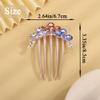 Aimimier Dainty Crystal Hair Side Combs Sparkly Rhinestone Long Teeth Comb Bridal Hair Pieces Wedding Hair Accessories for Women (Colorful) view 2