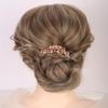 Aimimier Dainty Crystal Hair Side Combs Sparkly Rhinestone Long Teeth Comb Bridal Hair Pieces Wedding Hair Accessories for Women (Orange) view 1