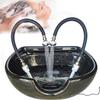 hocvseo Hair Salon Water Circulation Rack, Head Spa Water Therapy Water Circulation Waterfall with Water Pump, Shower Shampoo Bed Accessories, for Scalp Care, Head Spa