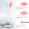 Unaone Lip Scrub Brush - 2 PCS Dual-ended Lip Scrubber Exfoliator and Silicone Lip Brush, 3-in-1 Silicone Lip Scrub Tool Lip Mask Applicator, Gentle Exfoliator & Applicator for Soft view 3