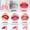 Unaone Lip Scrub Brush - 2 PCS Dual-ended Lip Scrubber Exfoliator and Silicone Lip Brush, 3-in-1 Silicone Lip Scrub Tool Lip Mask Applicator, Gentle Exfoliator & Applicator for Soft view 4