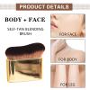 2 Pack Self Tanner Brush Exquisite Self Tanning Brush Body Makeup Tool Kabuki Blend Applicator for Face and Body view 3