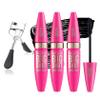 Black Telescopic Mascara Set,3PCS Black Mascara Volume and Length for Eye Makeup,Waterproofing No Clumping,No Smudging Curly Lash Cream with Eyelash Curlerr(C) view 1