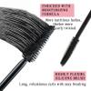 Black Telescopic Mascara Set,3PCS Black Mascara Volume and Length for Eye Makeup,Waterproofing No Clumping,No Smudging Curly Lash Cream with Eyelash Curlerr(C) view 3