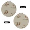 ZALAAUO Portable Travel Double-Sided Mirror Makeup Artist Hand Mirror Essential for Men and Women Flying Geese view 2