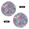 ZALAAUO Portable Travel Double-Sided Mirror Makeup Artist Hand Mirror Essential for Men and Women Colourful Flowers view 2