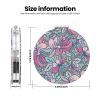 ZALAAUO Portable Travel Double-Sided Mirror Makeup Artist Hand Mirror Essential for Men and Women Colourful Flowers view 3