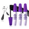 Black Telescopic Mascara Set,3PCS Black Mascara Volume and Length for Eye Makeup,Waterproofing No Clumping,No Smudging Curly Lash Cream with Eyelash Curler(A) view 1