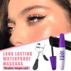 Black Telescopic Mascara Set,3PCS Black Mascara Volume and Length for Eye Makeup,Waterproofing No Clumping,No Smudging Curly Lash Cream with Eyelash Curler(A) view 2