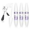 3PCS White Telescopic Mascara Volume and Length,Waterproofing No Clumping,No Smudging Curly White Mascara with Eyelash Curler view 1